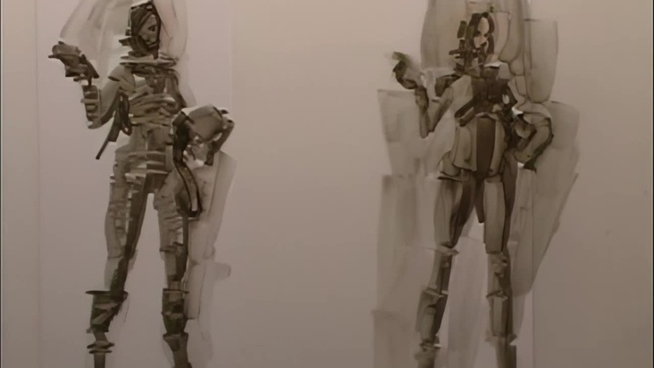 Space-Woman Marker Work