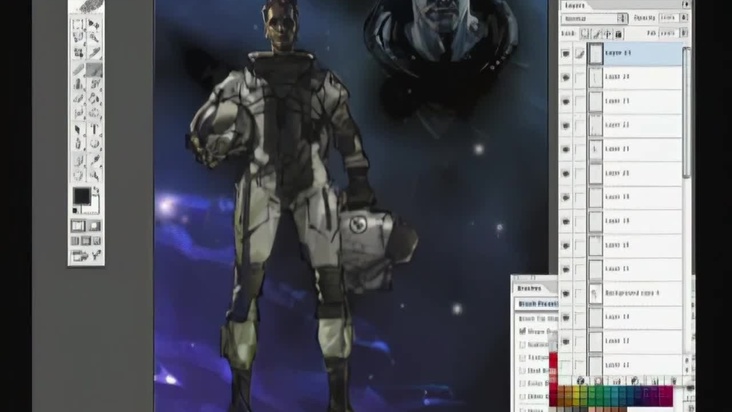 Space-Man Color Rendering