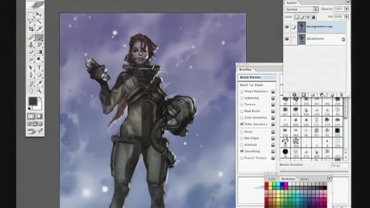 Space-Woman Color Rendering