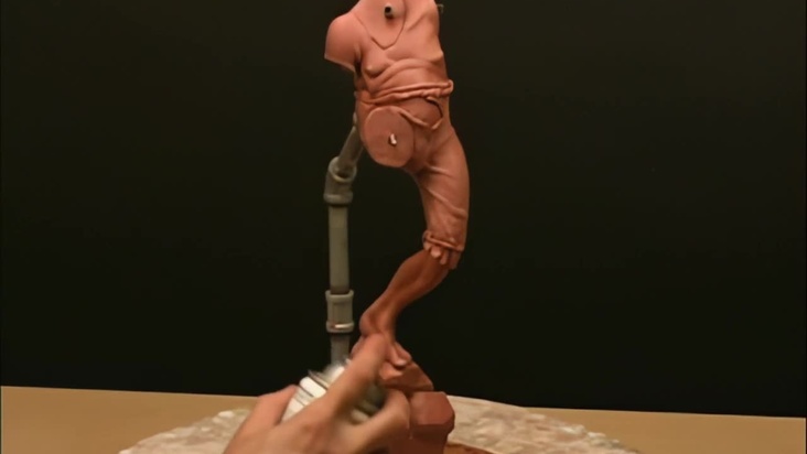 Cutting up the Sculpture