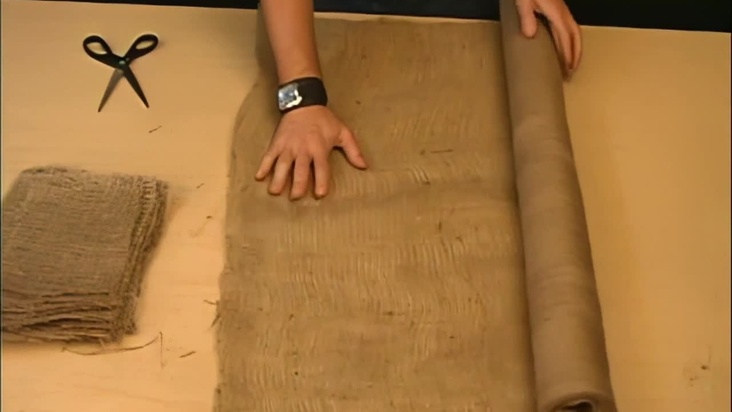 Prepare Plaster/Cut Burlap