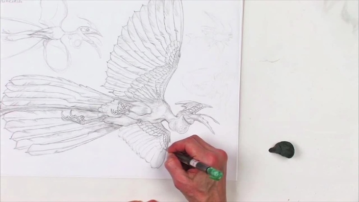 Avian Creature - "White Fright