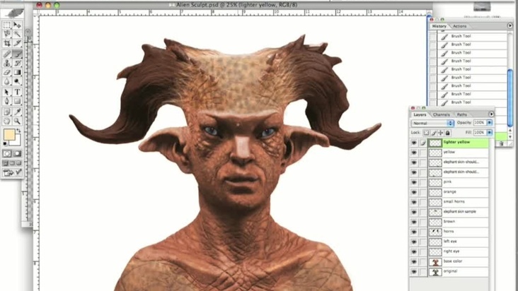 Blending Horns with the Skin