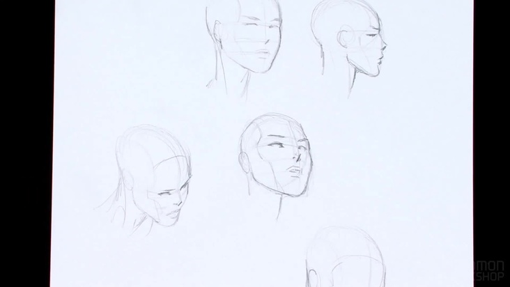 Drawing the Basic Female Head Shape