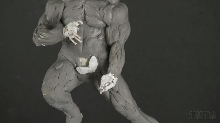 Refining the Sculpt / Placing Hands and Props