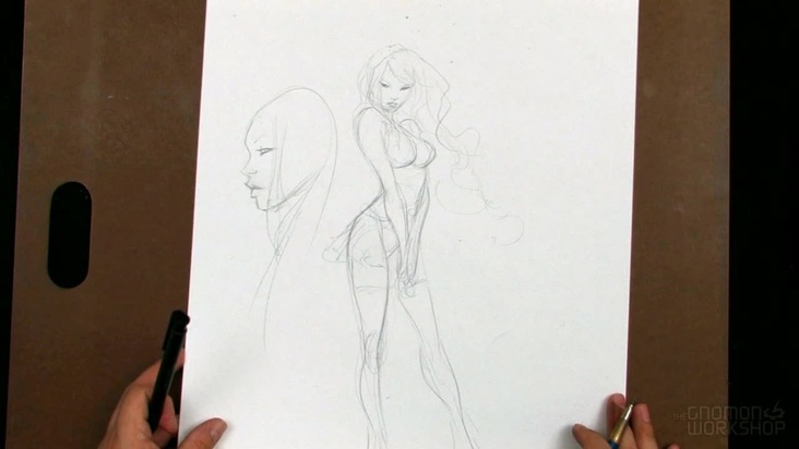 Standing Figure "Cute Girl"