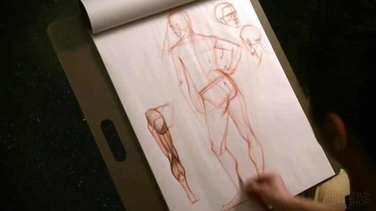 Standing Figure Back Block-in