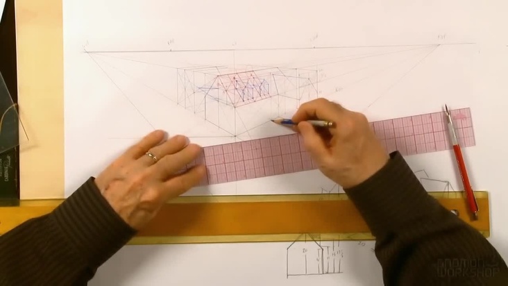 Drawing to Scale in Two Point Perspective - Part 2