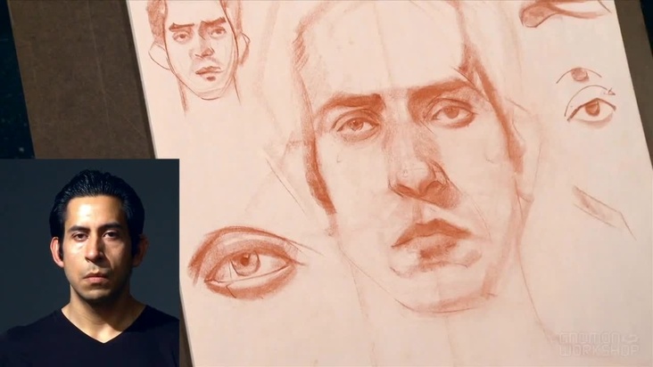 Drawing from Life – Front View of the Human Head