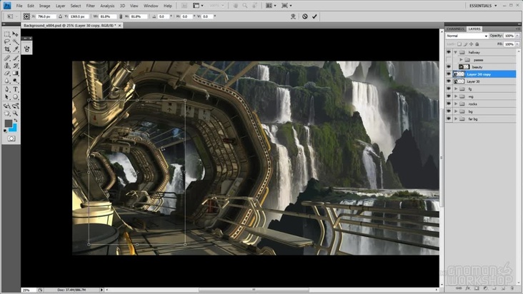 Creating the landscape