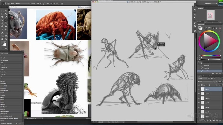 Concepting the Creature: Paper and Photoshop