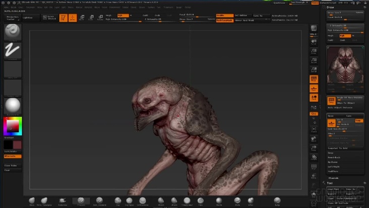 Polypainting the Rockgrubber