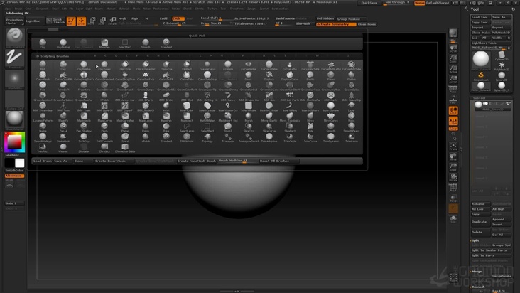 Intro to hotkeys, brushes and custom interface