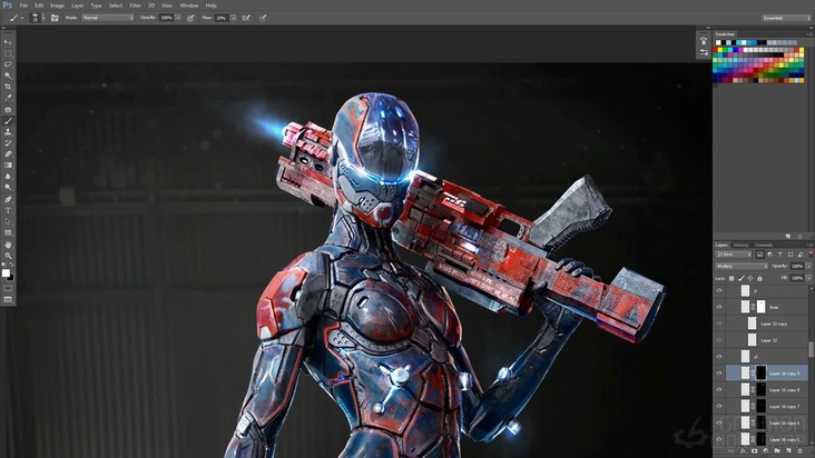 Compositing in Photohop and Photobashing Part 2
