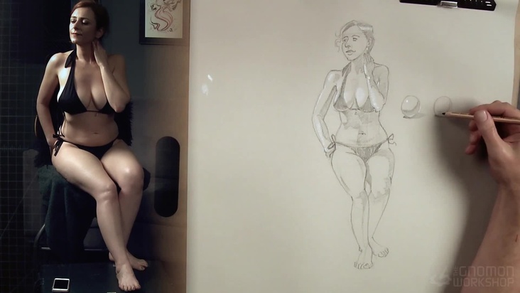 Depicting highlights and shadows using toned paper Part 1