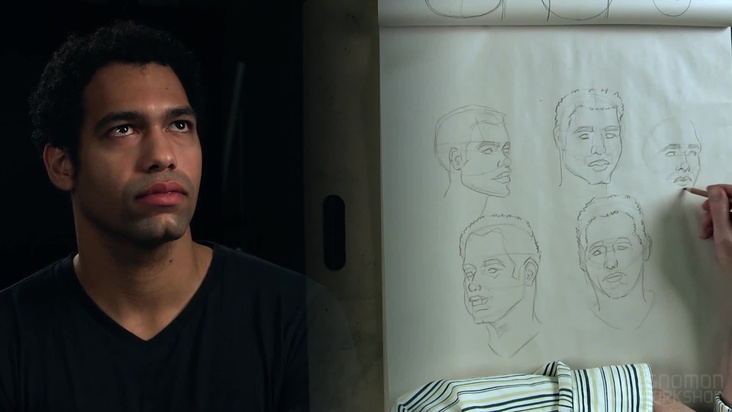 Five minute poses demonstrating use head planes