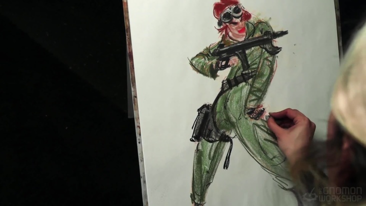 Exploring a character's expression and body language