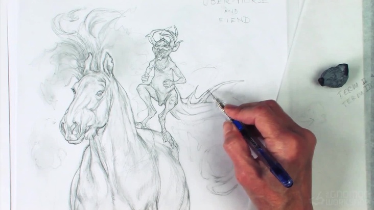 The Uber Horse in Motion, Front View