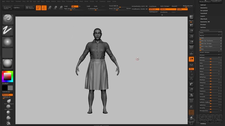Clothing Sculpting Polypaint