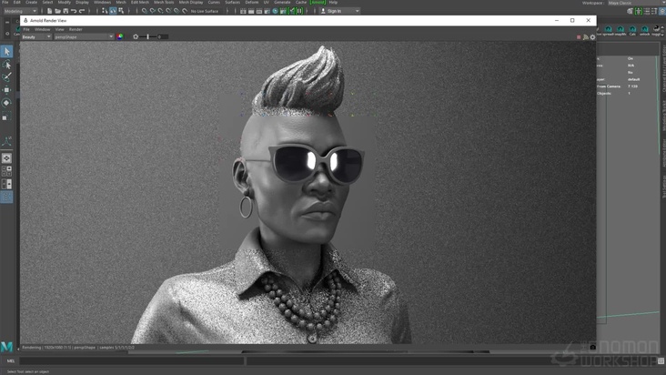 Final Displacement Baking and Arnold Rendering