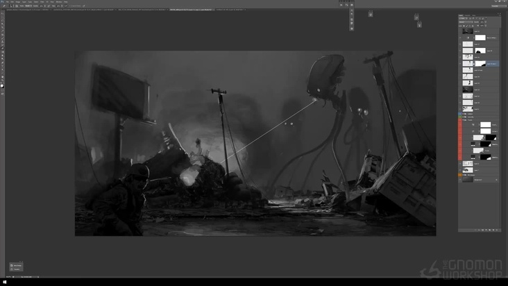 2D Sketching and Layout in Photoshop