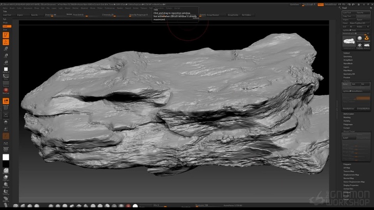 ZBrush Rock Sculpting