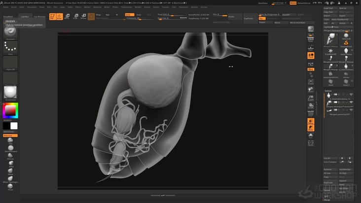 Sculpt the wasps abdomen