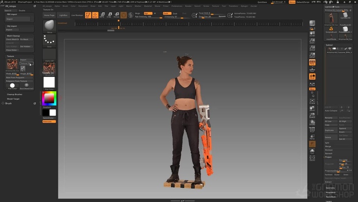 ZBrush Part 02 - Custom Zbrush UI and Importing the Scan Data