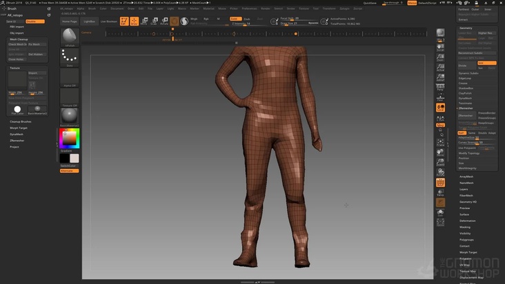 ZBrush Part 04 - Sculptural Cleanup Techniques