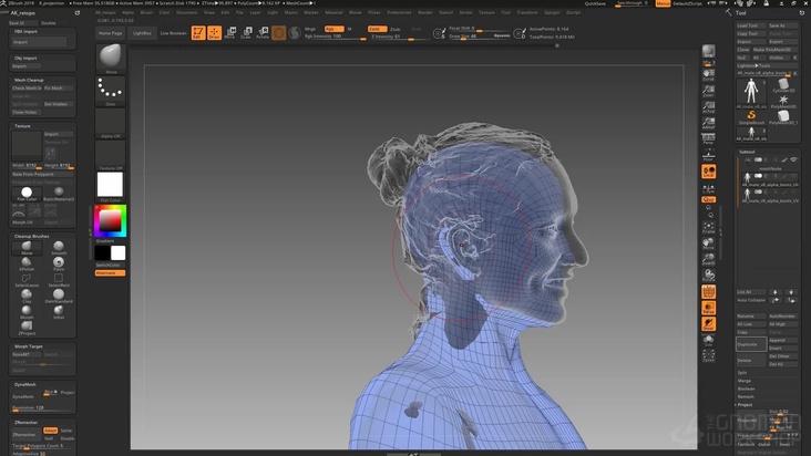 ZBrush Part 06 - Scenario 3 Aligning the Body and Face