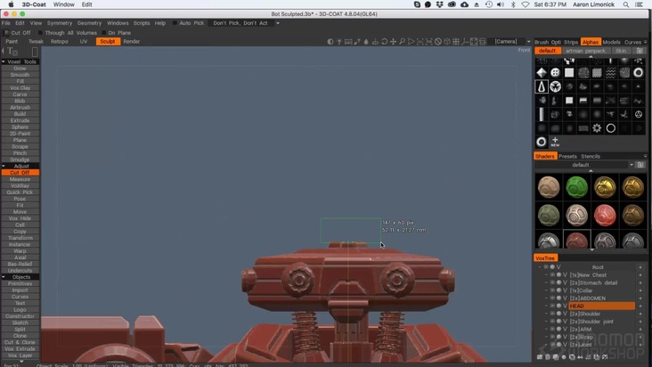 Building The Assets Part 2 - Sculpting Details in 3DCoat