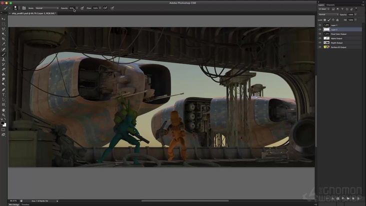 Final Output to Photoshop