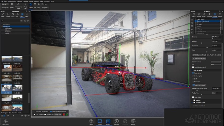 Keyshot Rendering tips using Backplates