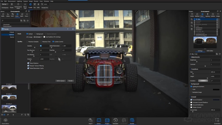 Keyshot Rendering tips with HDRs