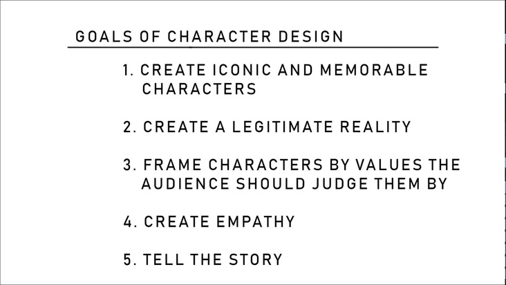Narrative Character Design Theory