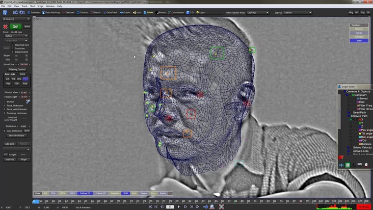 Object Track a Head in Synth Eyes