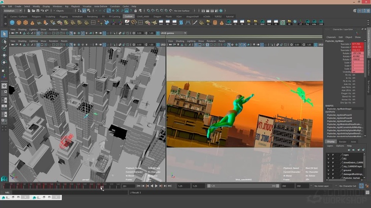 Blocking In The Action and Camera
