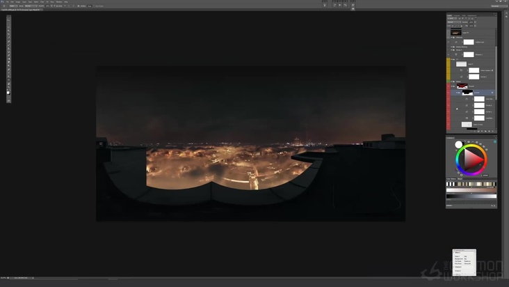 Sci-Fi City Rooftop: Sketching in 360° & Creating your own Kitbash Library