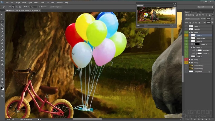 Painting the Elephant and the Landscape