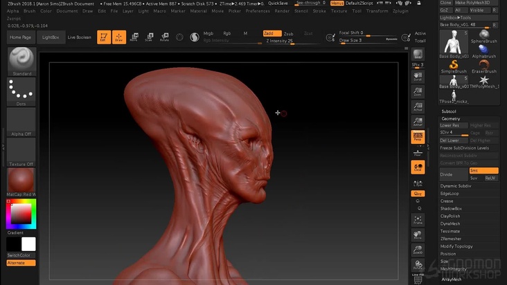 Creature 3D Design Sculpting