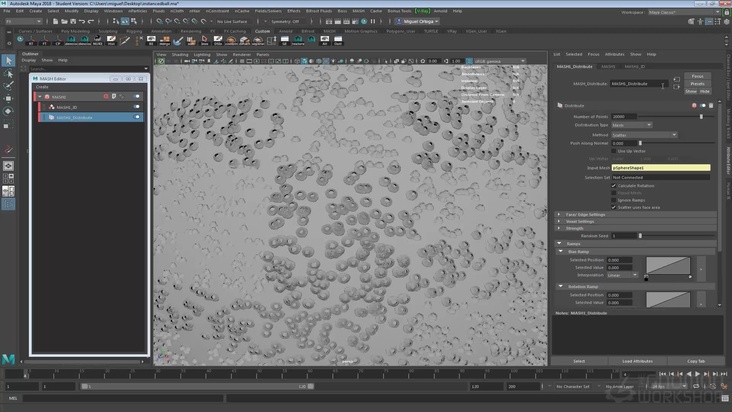 Diving Shot - Maya Mesh