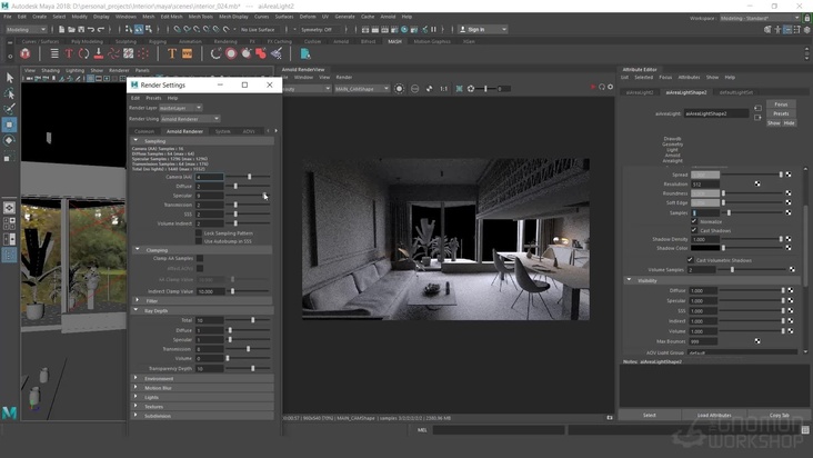 Lighting and Rendering in Arnold