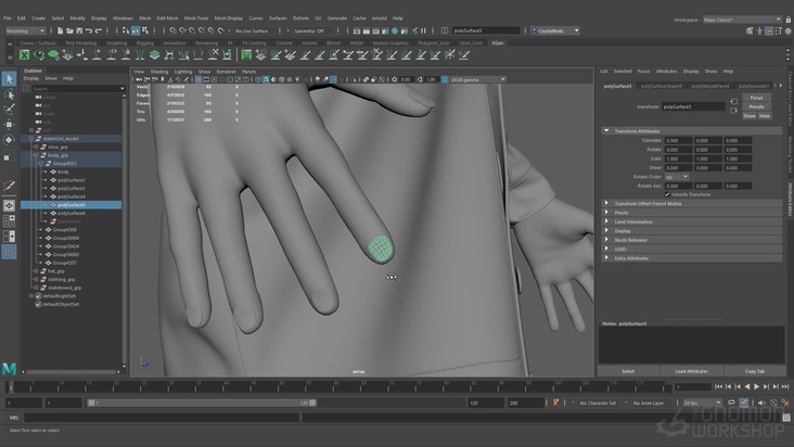 Modeling — Adding the Nails