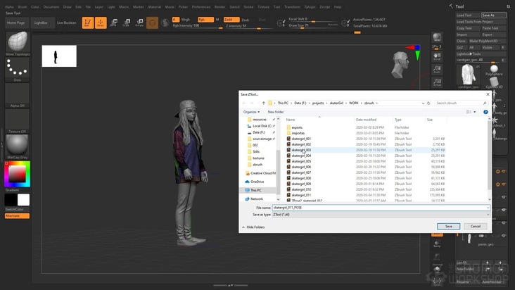 Modeling — Posing in ZBrush