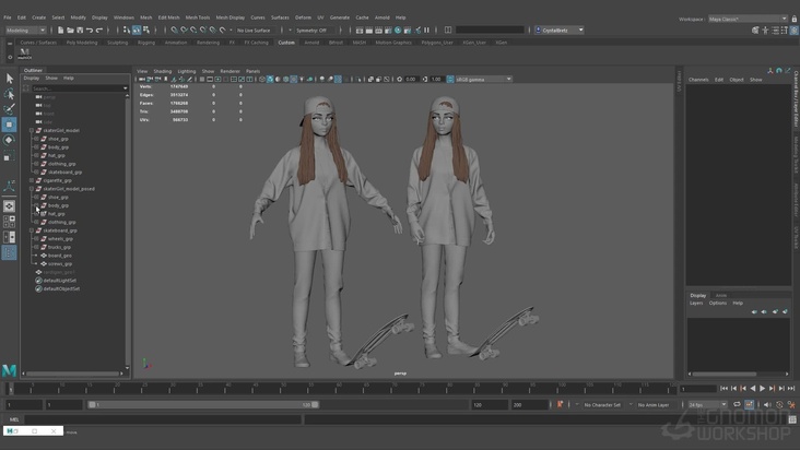 Modeling — Transferring the Posed Geo