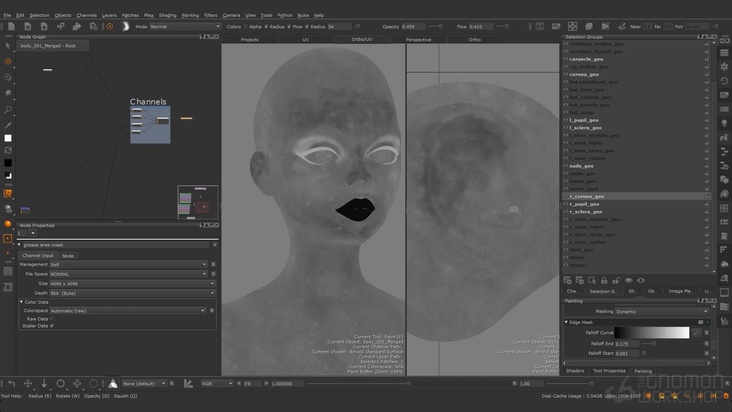 Texturing —Splitting Channels and Exporting Maps