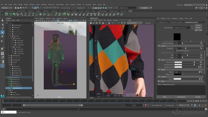 Lookdev — Applying a Texture to Xgen