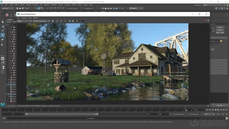 Environment Scattering in Maya MASH — Part 2