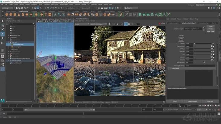Lighting and Rendering in Maya and Arnold —  Part 1