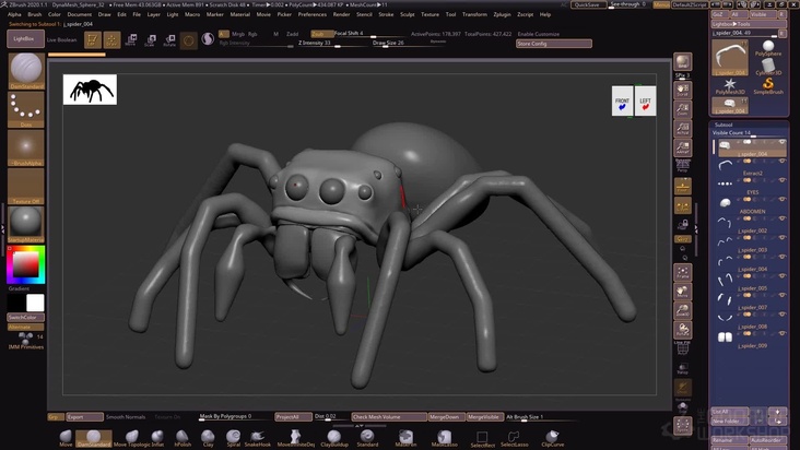 Refine the forms of the Head